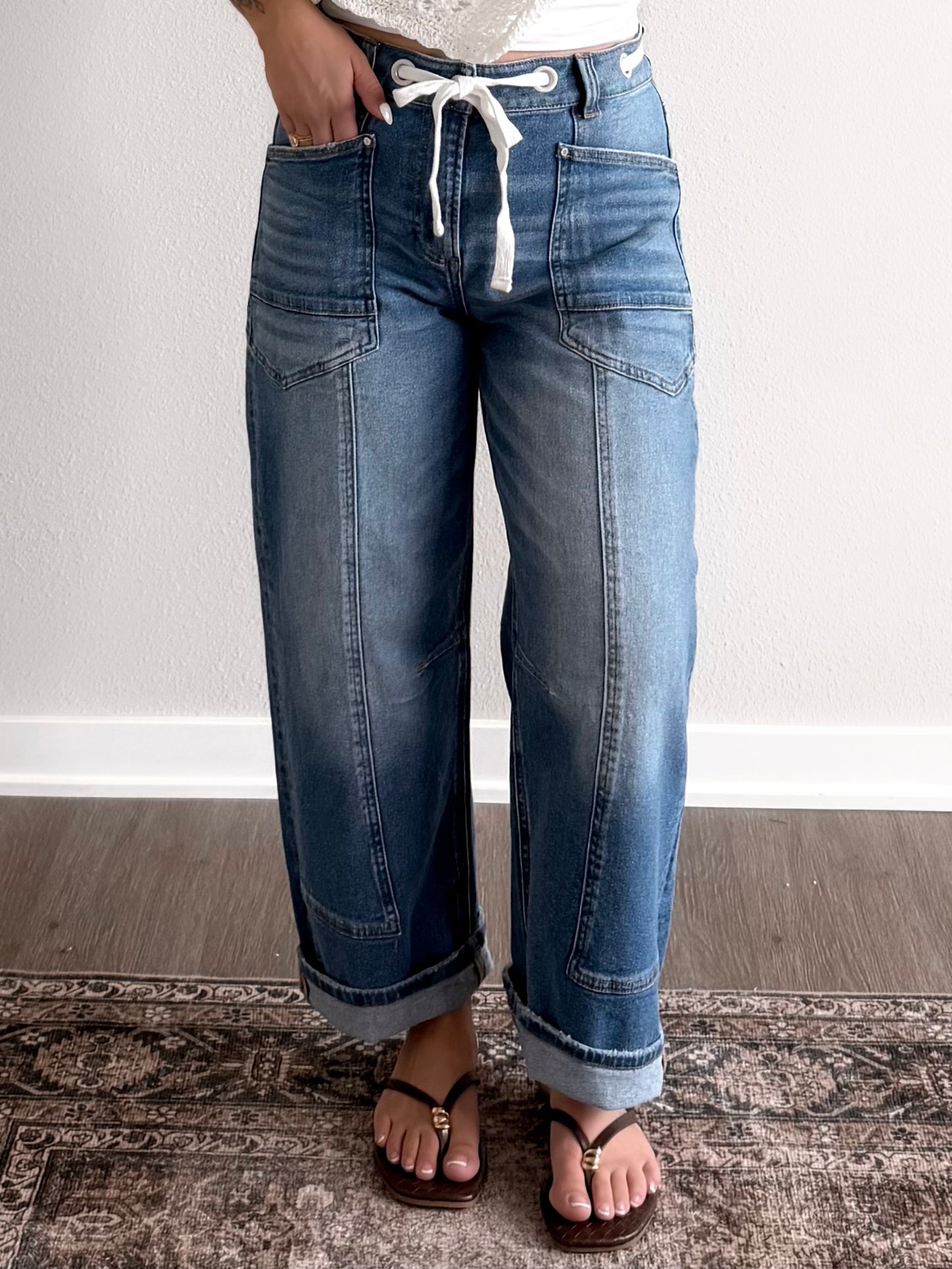 Miller High Rise Barrel Jean
