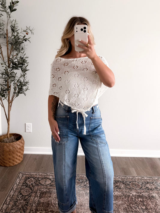 Soft Spoken Knit Poncho Top (coming in new color soon)