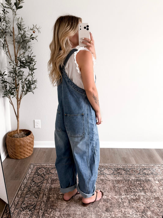 Rome Denim Barrel Overalls (Restocking End of July)