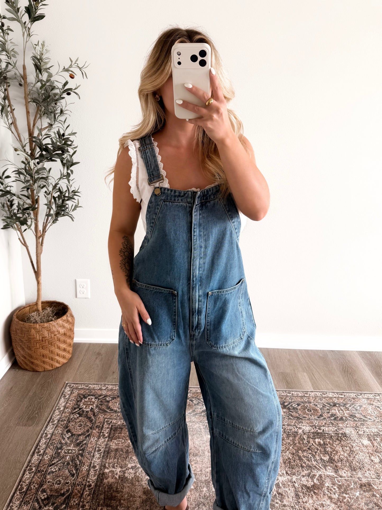 Rome Denim Barrel Overalls (Restocking End of July)