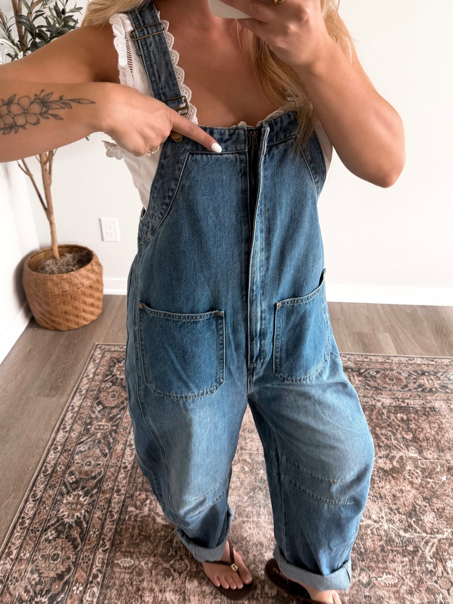 Rome Denim Barrel Overalls (Restocking End of July)