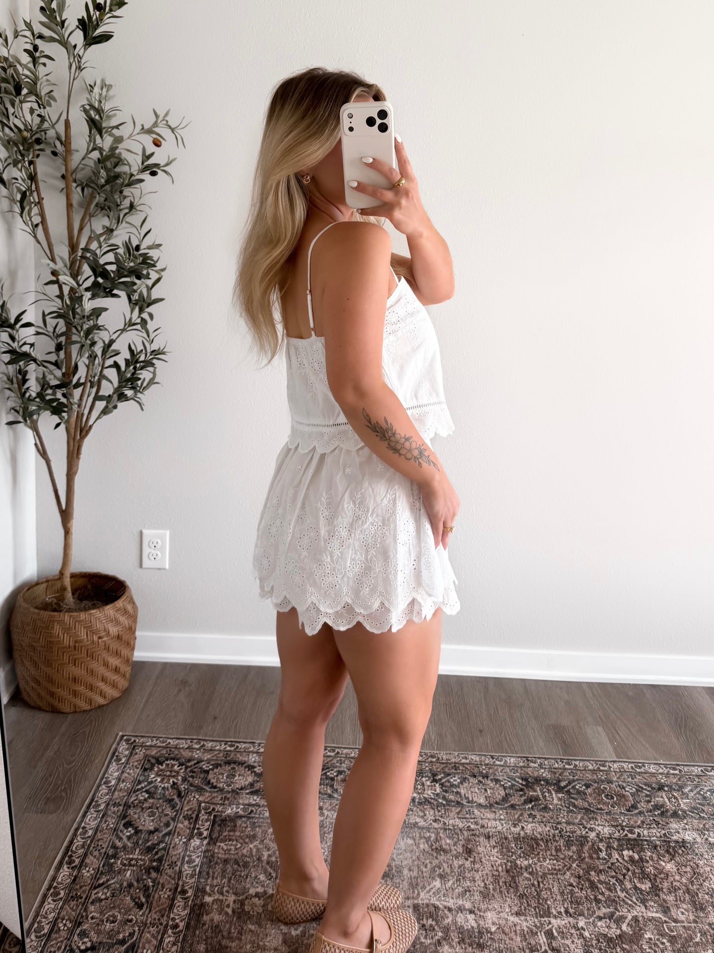 Villa Eyelet Skort Set
