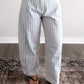 Gridlock Check Print Barrel Pant / Blue