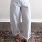 Gridlock Check Print Barrel Pant / Blue