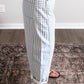 Gridlock Check Print Barrel Pant / Blue