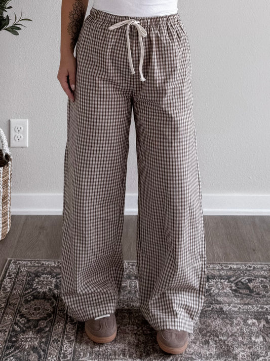 Library Studies Grid Pants (Restocking Early October)