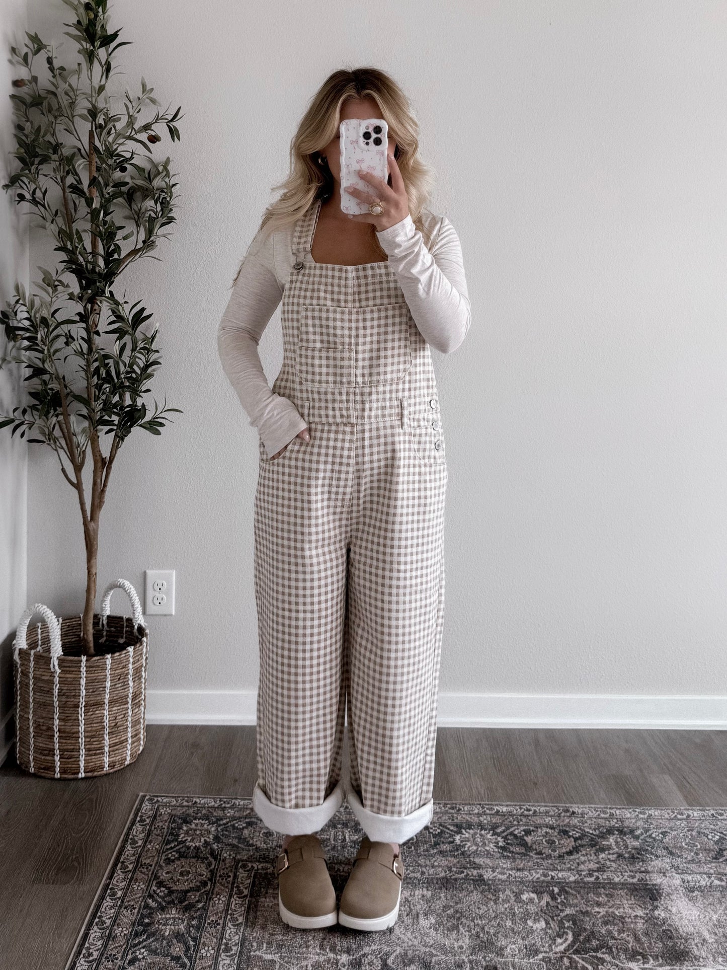 Farm Gingham Relaxed Overalls (Restocking Late October)