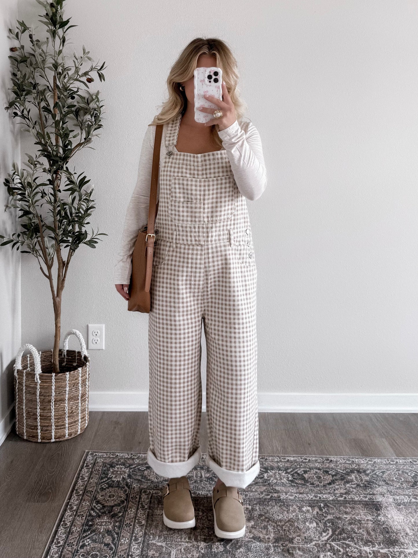 Farm Gingham Relaxed Overalls (Restocking Late October)