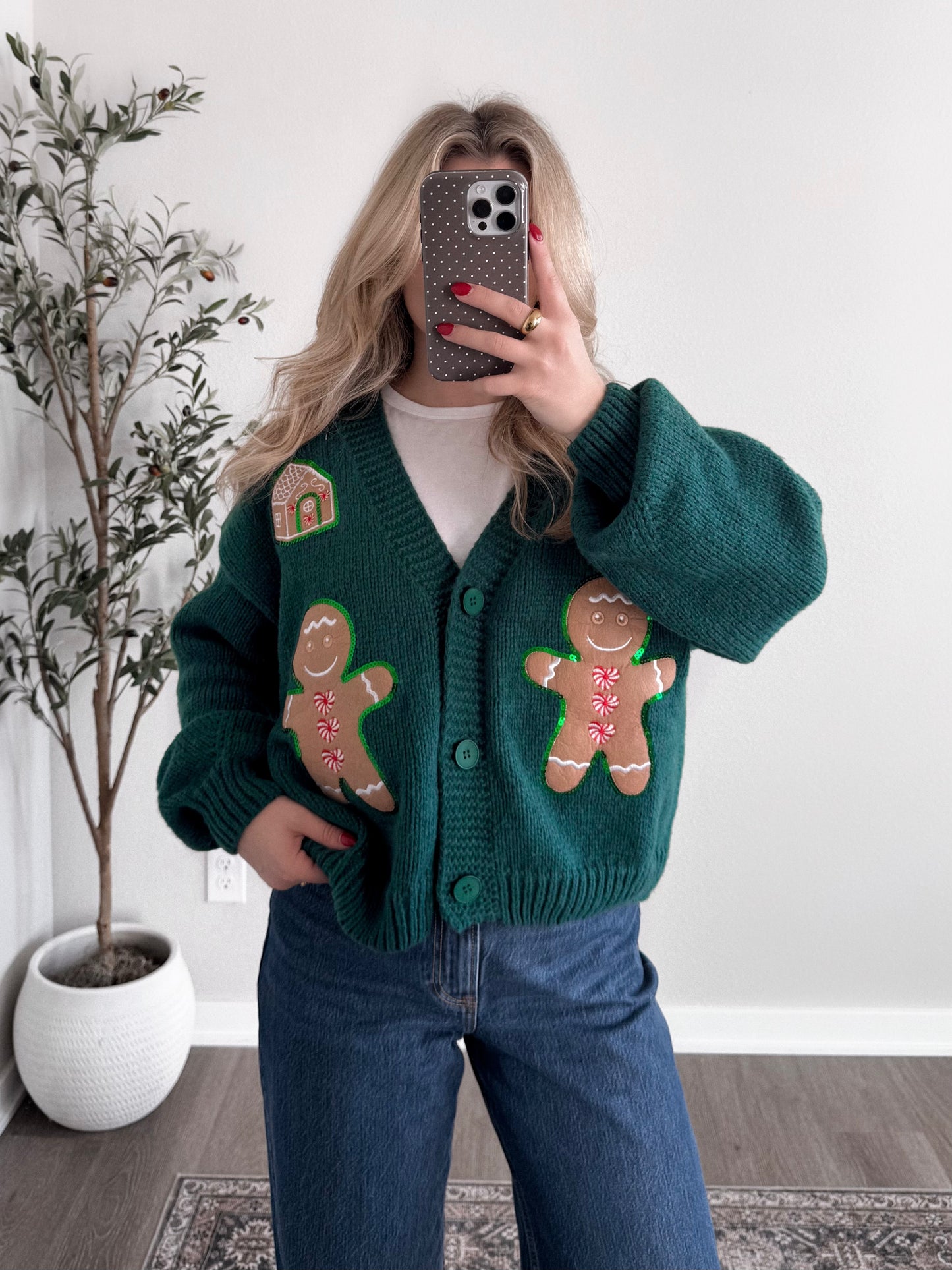 Gingerbread Cookie Cardigan Final Sale