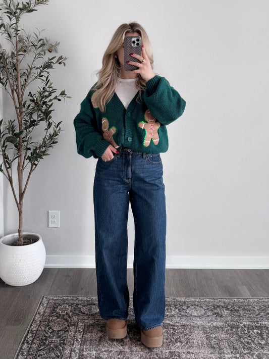 Gingerbread Cookie Cardigan Final Sale