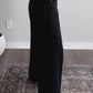 Zayne High Waisted Crop Wide Leg Jean / Washed Black