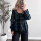 Velvet Evergreen Plaid Top Final Sale