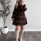 City Check Sweater Dress