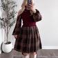 City Check Sweater Dress