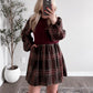 City Check Sweater Dress