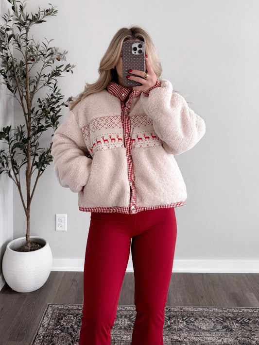 Reindeer Ridge Sherpa Puffer Final Sale