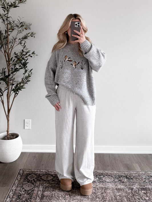 Cozy Duck Knit Sweater (Restocking 1.19)