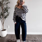 Nautical Striped Knit Sweater
