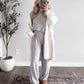 Morning Calm Tee Lounge Set / Grey (PREORDER: EST SHIP 1.09)