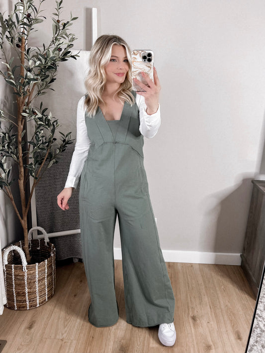 Always Lounging Wide Leg Jumpsuit Final Sale