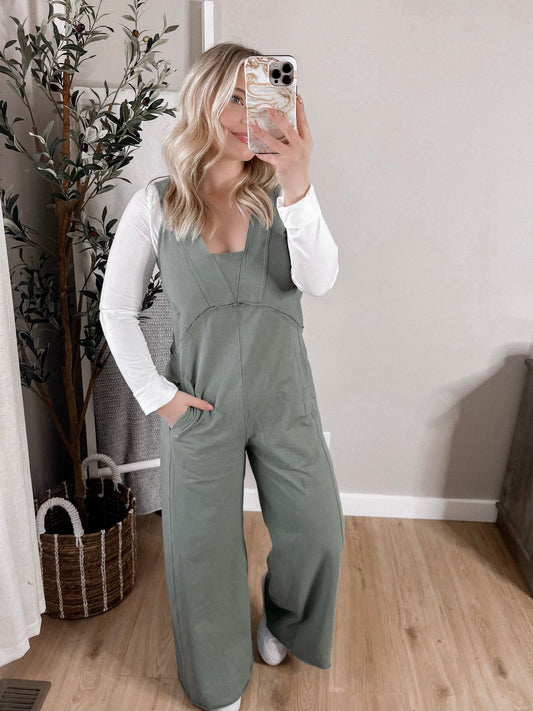 Always Lounging Wide Leg Jumpsuit Final Sale