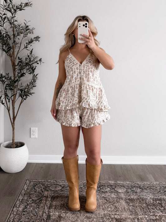 Holly Brook Floral Short Set (Restocking Mid April)