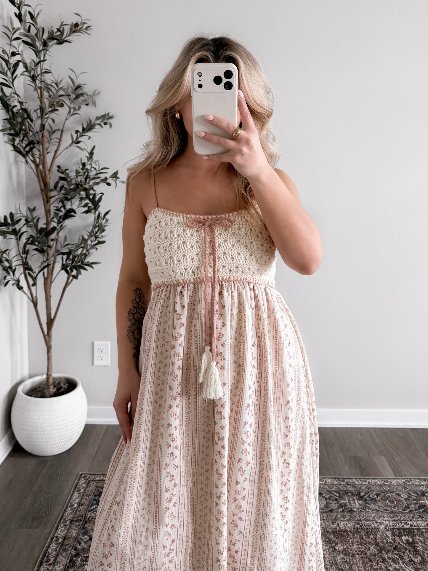 Cottage Crochet Maxi Dress