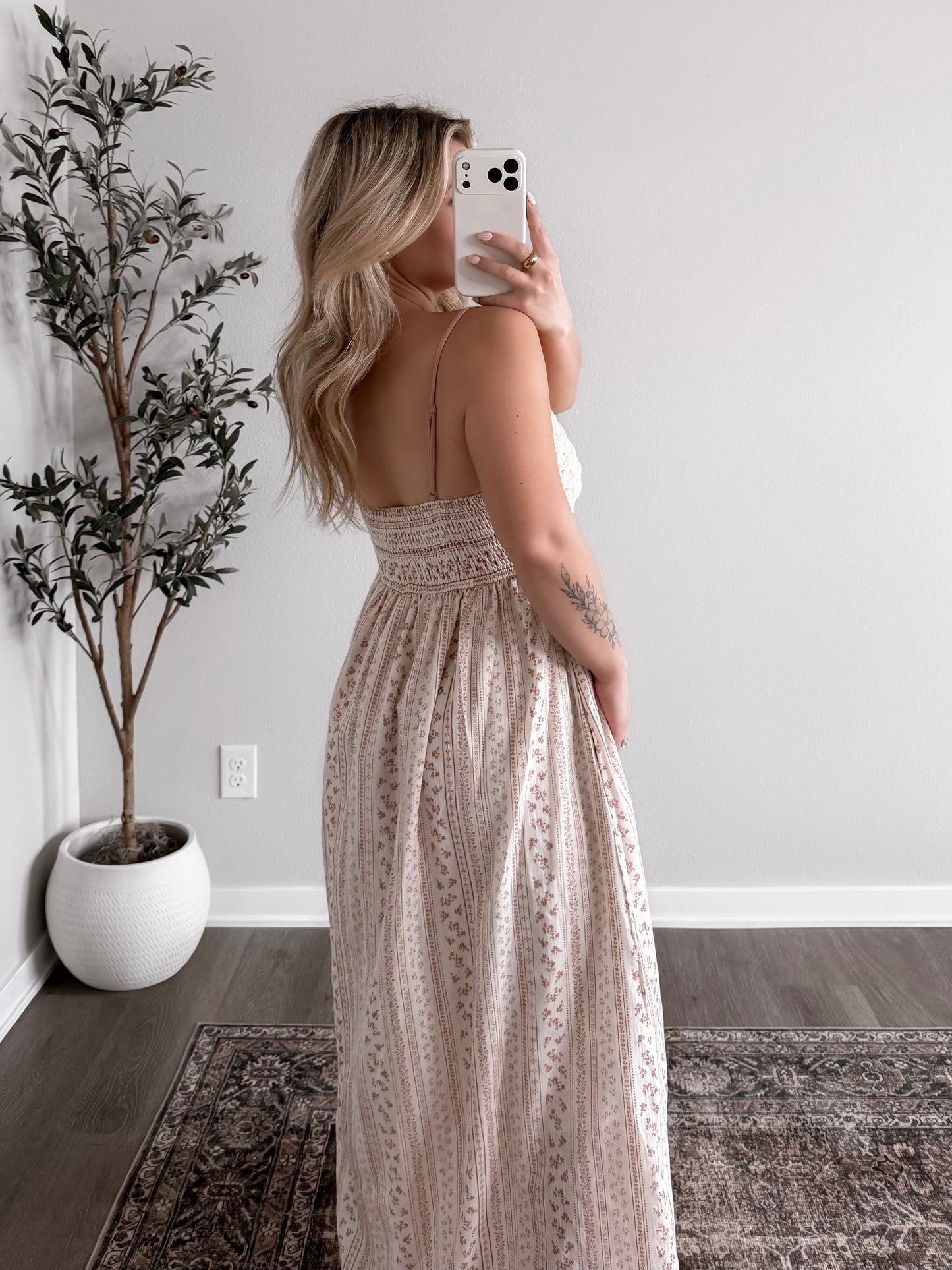 Cottage Crochet Maxi Dress