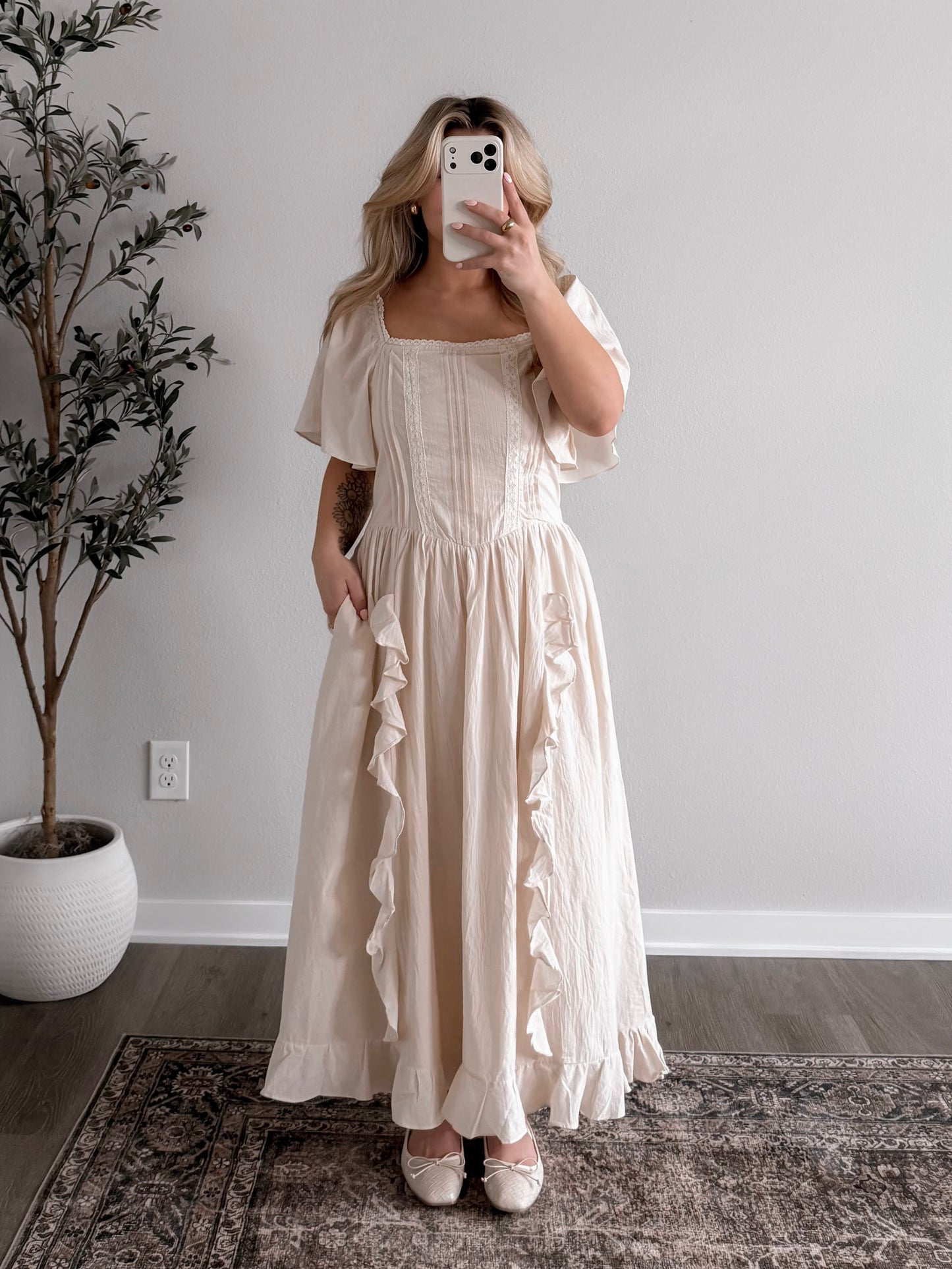 Early Dawn Maxi Dress / Natrual