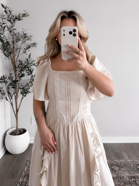 Early Dawn Maxi Dress / Natrual