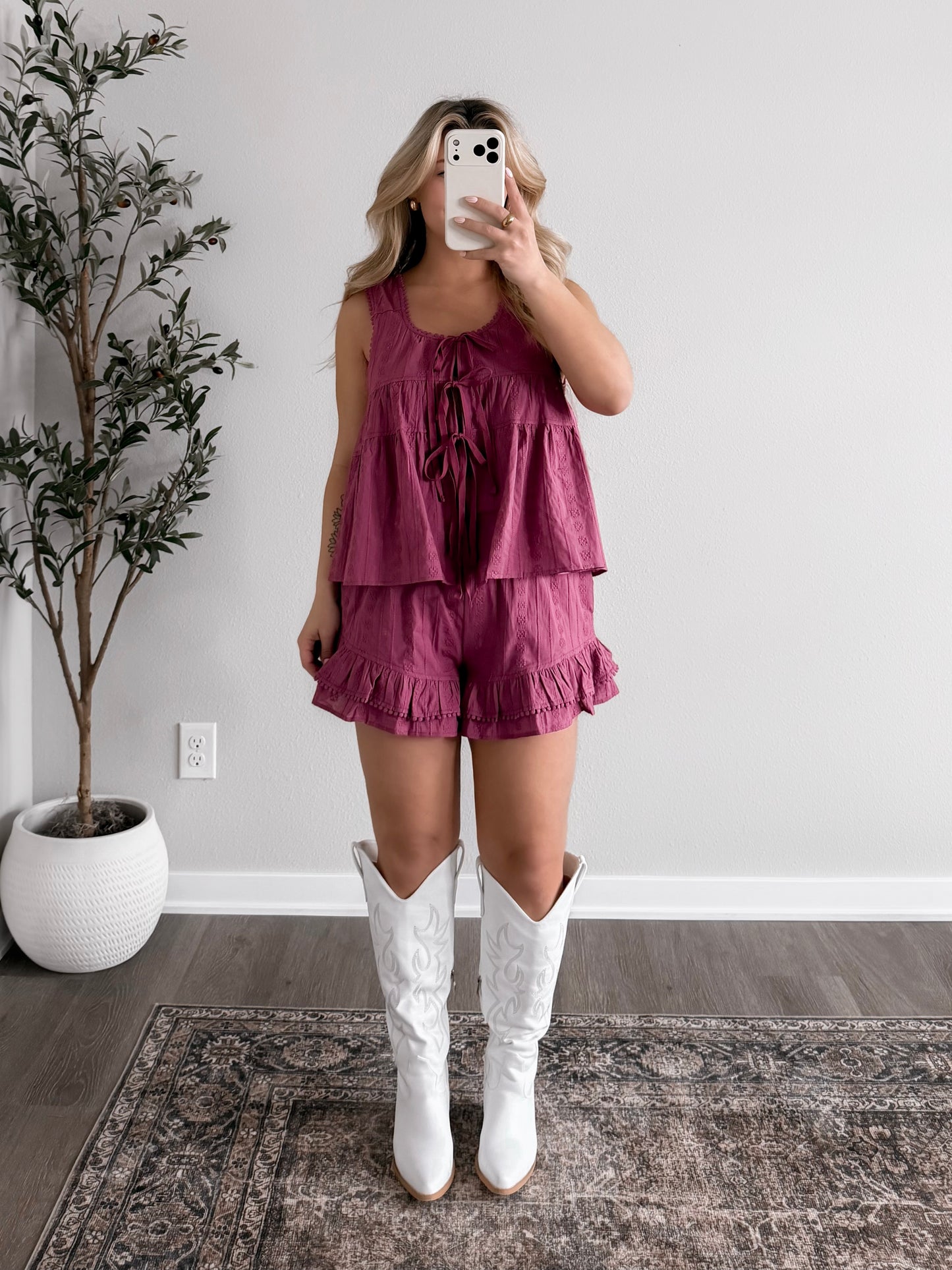 Orchid Haze Short Set (Restocking Mid April)