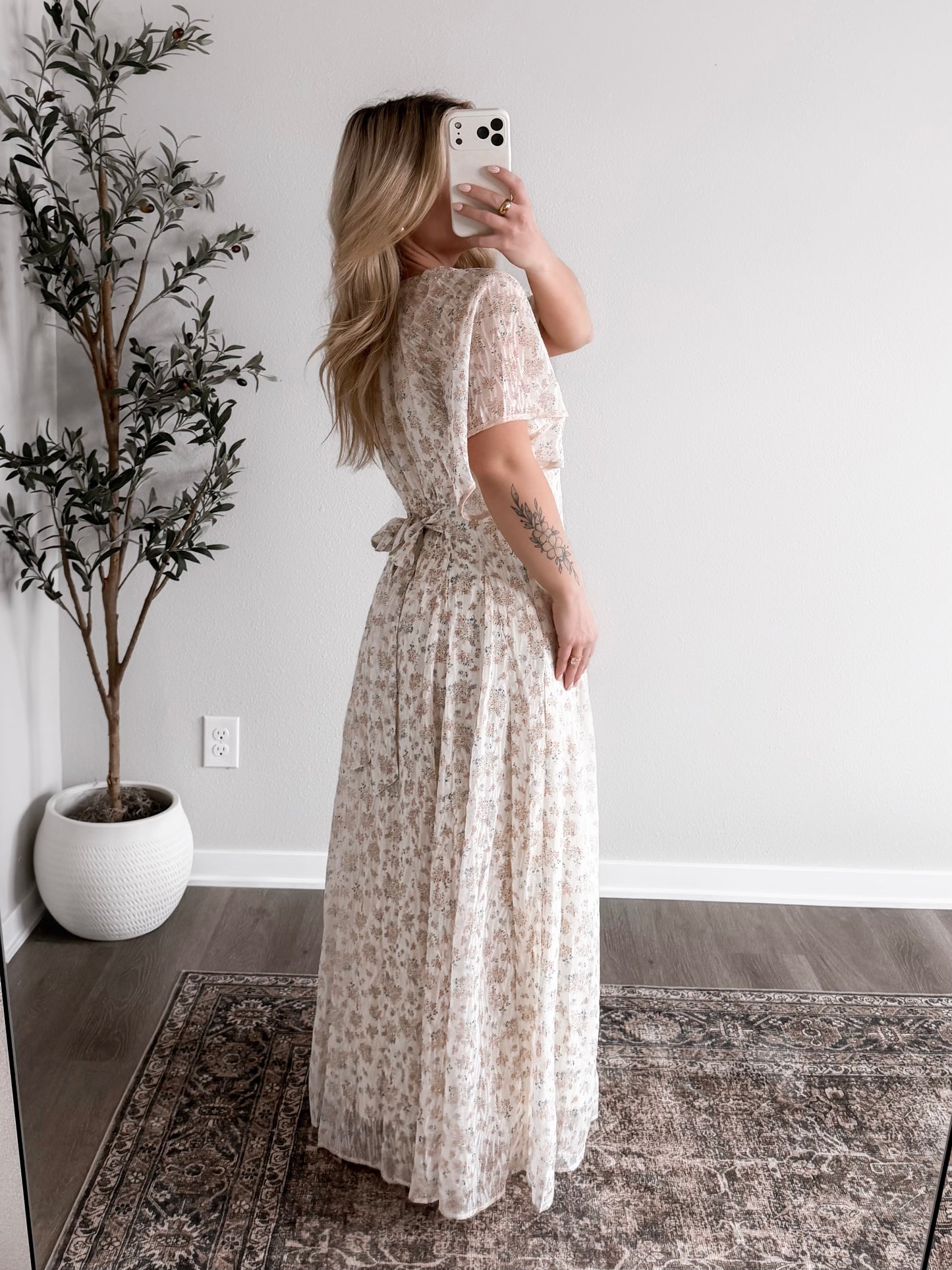 Pressed Petals Maxi Dress