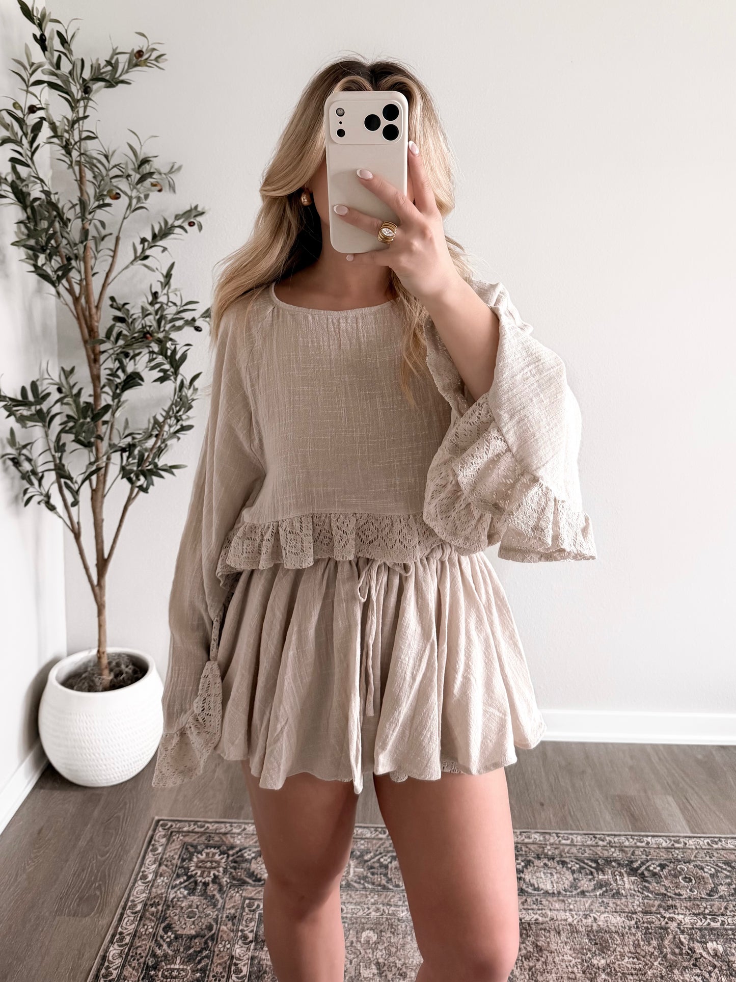 Sand & Sea Crochet Skort Set