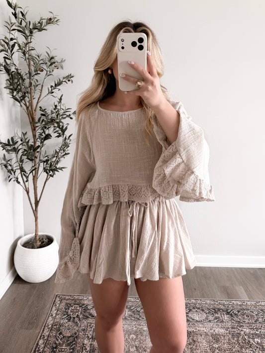 Sand & Sea Crochet Skort Set