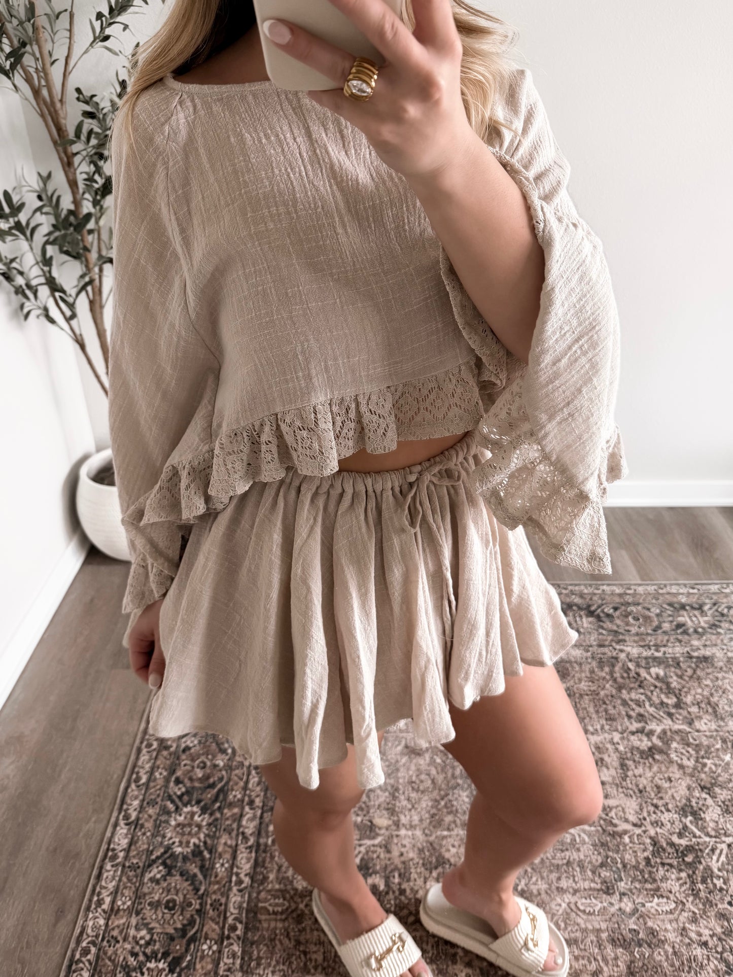 Sand & Sea Crochet Skort Set