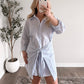 Harbor Breeze Striped Shirt Dress