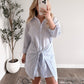 Harbor Breeze Striped Shirt Dress