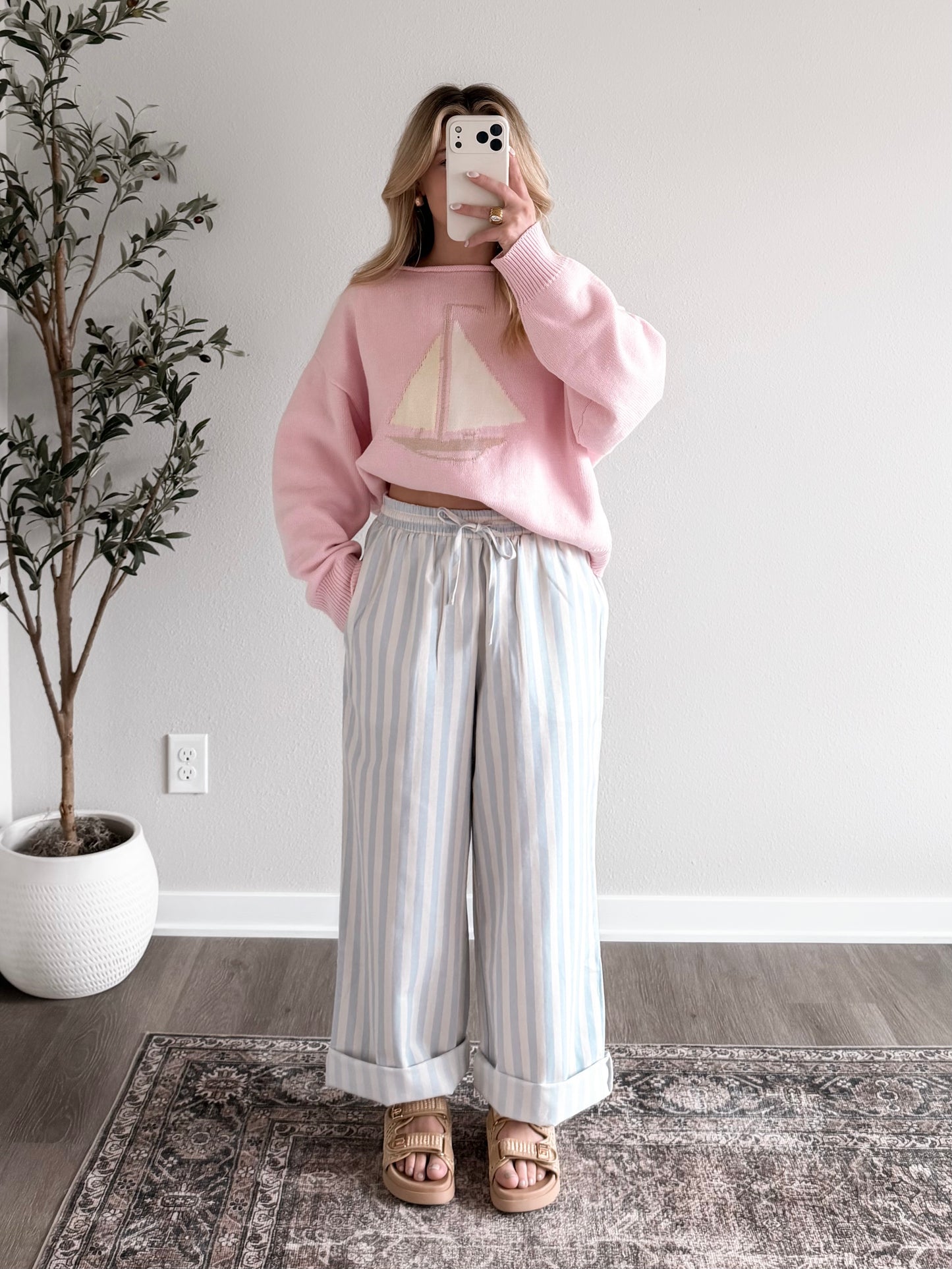 Cabana Cotton Striped Pant