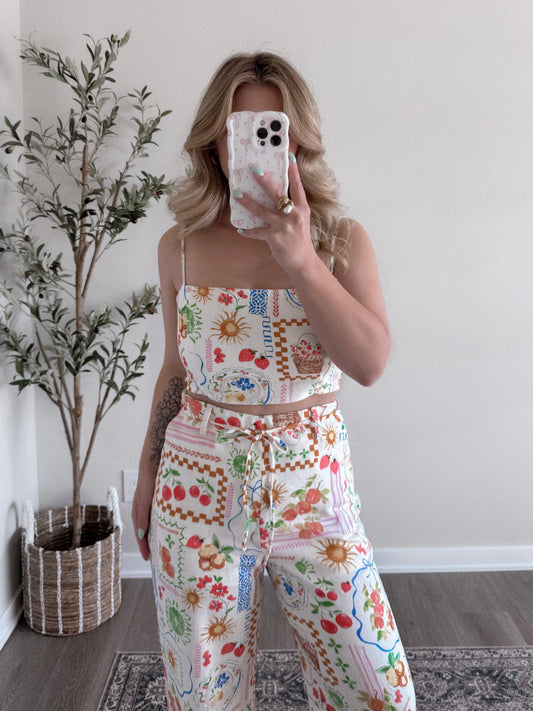 Picnic In Paradise Linen Set