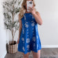 Lagoon Linen Embroidered Romper (est ship date 5.13)