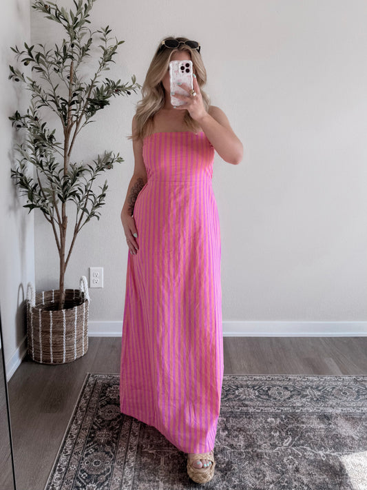 Sherbet Striped Maxi Dress