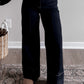 Eve High Rise Wide Leg Crop Jean / Dark Wash