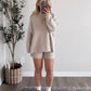 Comfort Feels Knit Short Set / Sand (PREORDER - EST SHIP 9.22)