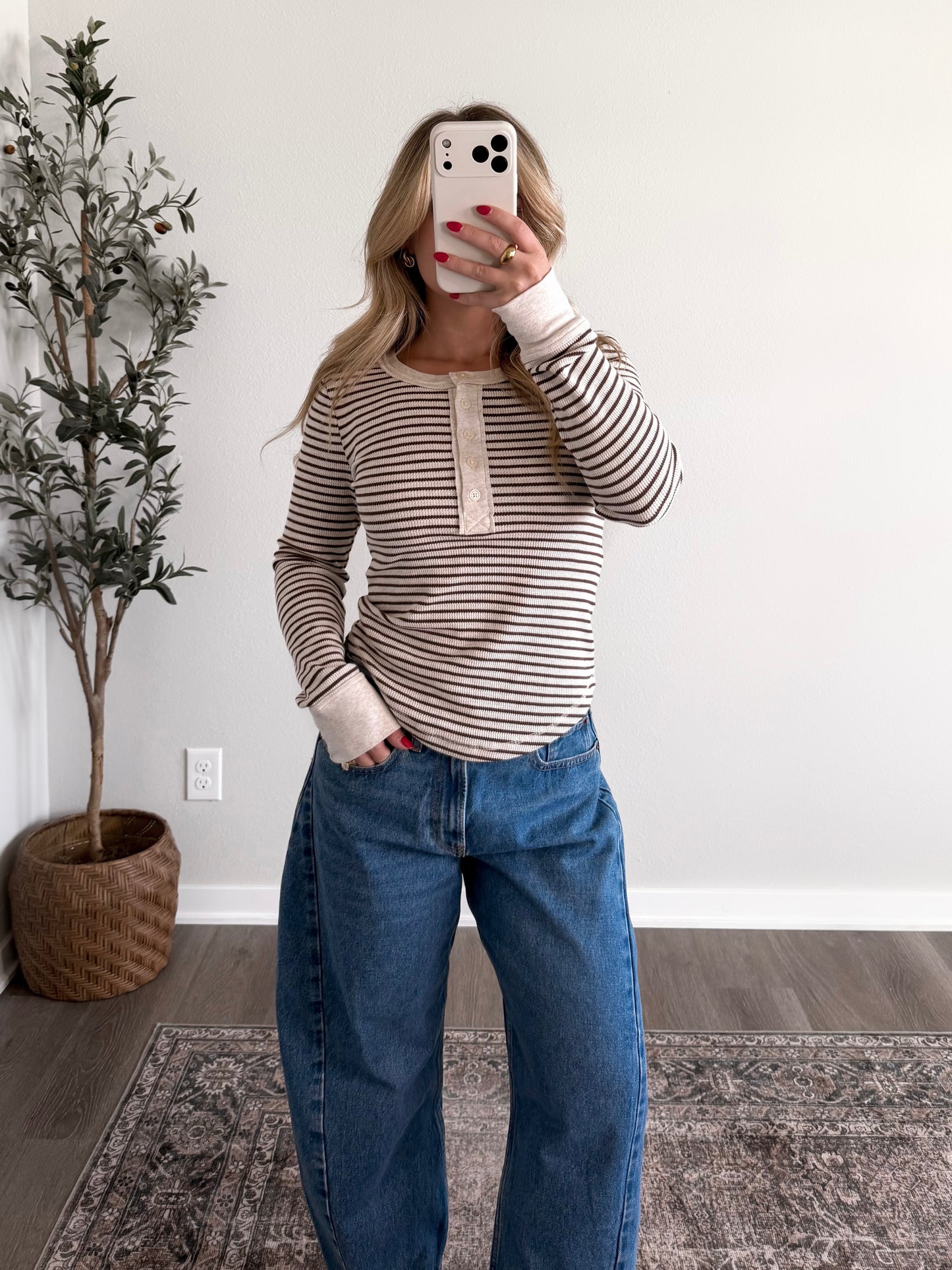 Classic Edition Striped Henley