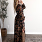 Dark Woods Floral Maxi Dress