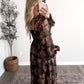 Dark Woods Floral Maxi Dress