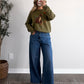 Bear in Fall Knit Sweater