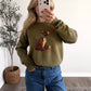 Bear in Fall Knit Sweater