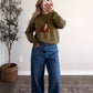 Bear in Fall Knit Sweater