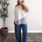Chestnut Hill Lace Hem Tee / White